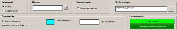 Dopo aver selezionato le ditte interessate (spunta nella prima colonna della griglia superiore) si utilizzerà il pulsante conferma.