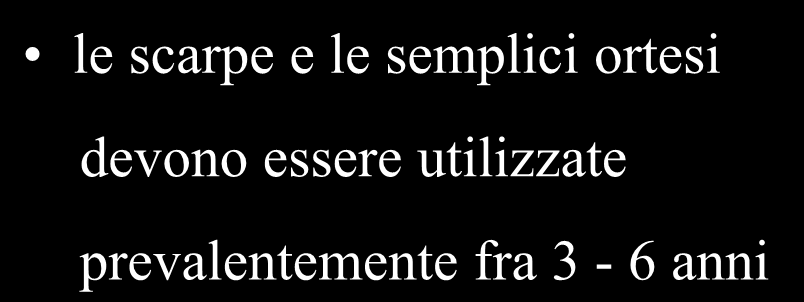 Conclusioni le scarpe e le semplici ortesi