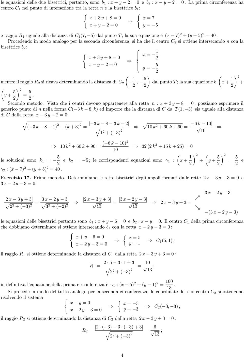 equazione è x 7) + y + 5) 40.