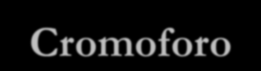 Cromoforo Queste transizioni sono caratteristiche sia di composti organici sia di composti inorganici.