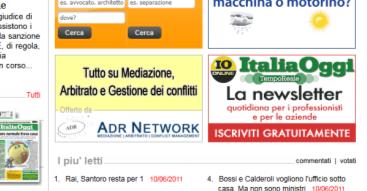 FOCUS ADV I focus ADV sono articoli Web dedicati all inserzionista.