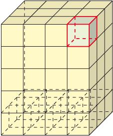7 Il volume del parallelepipedo rettangolo Indicando con a, b, c le misure delle tre dimensioni di un parallelepipedo rettangolo, possiamo enunciare la seguente: REGOLA.