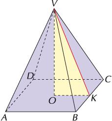 7 Il volume della piramide PROPRIETÀ. La piramide è equivalente alla terza parte di un prisma avente la stessa area di base e l altezza congruente all altezza della piramide. Di conseguenza: REGOLA.