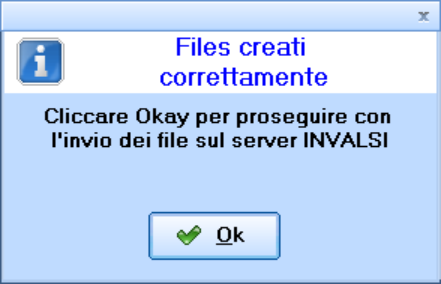 Gestione Scuola Invio dati INVALSI [3/6] 8 IN CASO POSITIVO 1) Cliccare sul pulsante Ok IN CASO DI ERRORE 1) Per il seguente errore, inserire