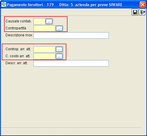 Al fondo della videata sarà possibile visualizzare il totale delle scadenze, del periodo selezionato (Tot.scadenza), il totale delle scadenze che sono state messe in pagamento/incassate (Tot.