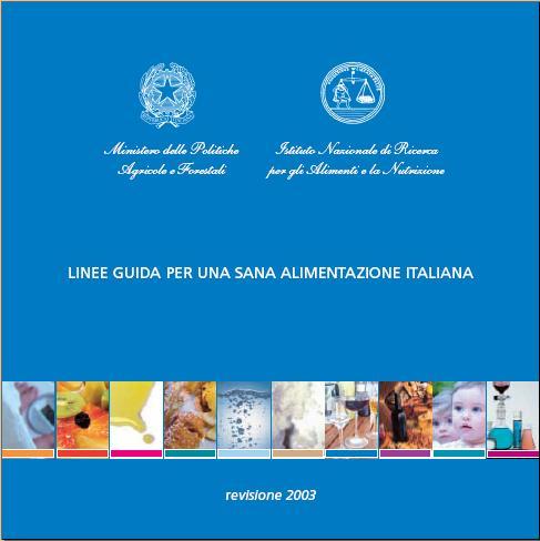 LINEE GUIDA PER UNA SANA ALIMENTAZIONE punto