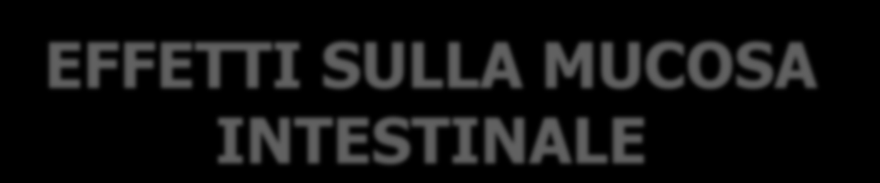 EFFETTI SULLA MUCOSA INTESTINALE Acido acetico Acido propionico circolazione