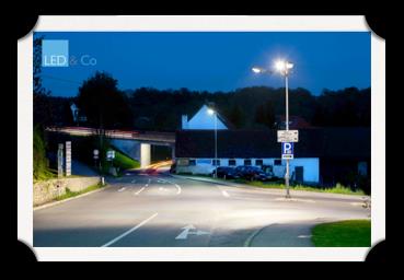 Esempio: incrocio in Austria Illuminazione convenzionale 3 * 80 Watt (876 kwh consumo annuale) LED Group-Technology 3 * 24 Watt (263 kwh consumo annuale) 3 x 80 W lampade