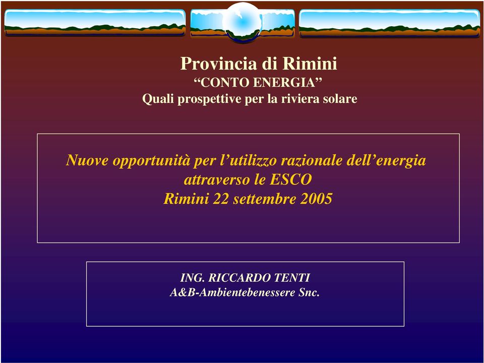 razionale dell energia attraverso le ESCO Rimini 22