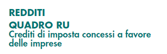 La struttura del quadro RU 2013 è stata profondamente modificata. Il modello 2013 è composto da cinque sezioni, in luogo delle venti presenti nel modello 2012.