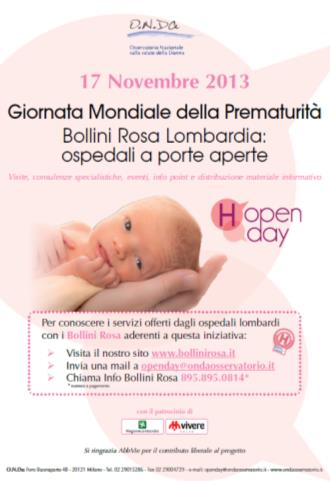 (H) Open Day In occasione di Giornate Mondiali o Nazionali dedicate a diverse problematiche nel campo della salute,