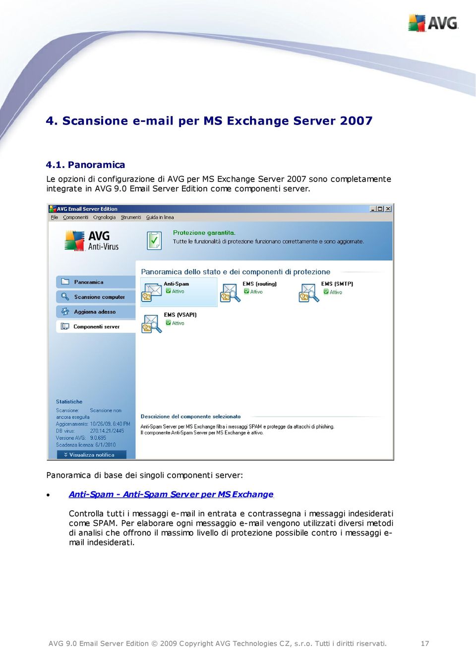 0 Email Server Edition come componenti server.