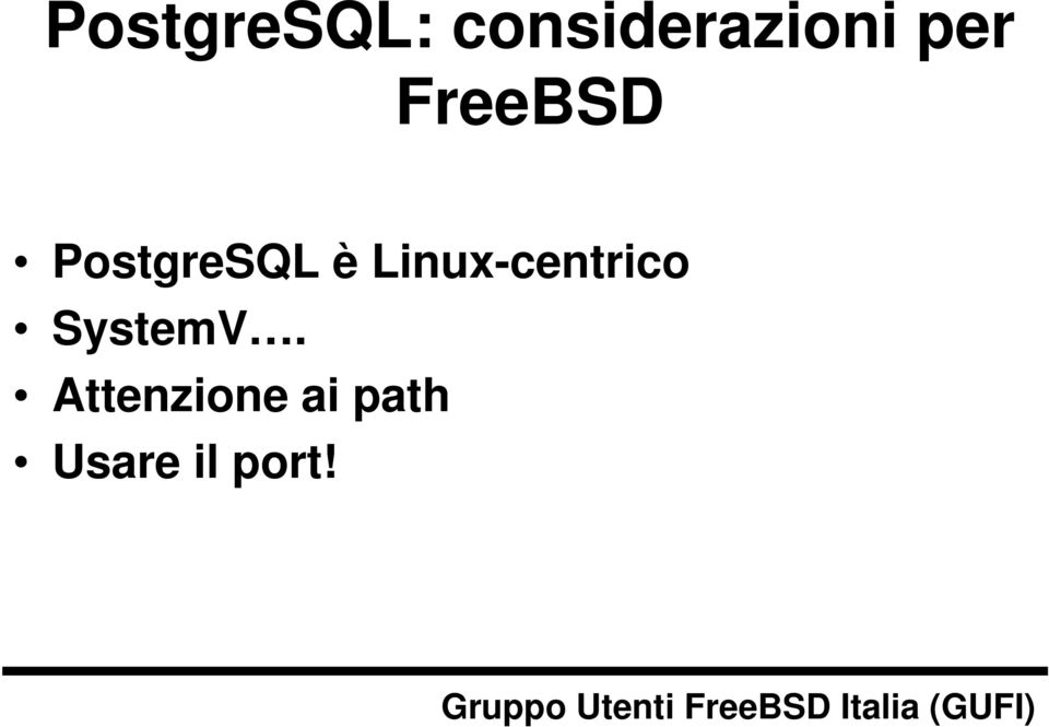 Linux-centrico SystemV.