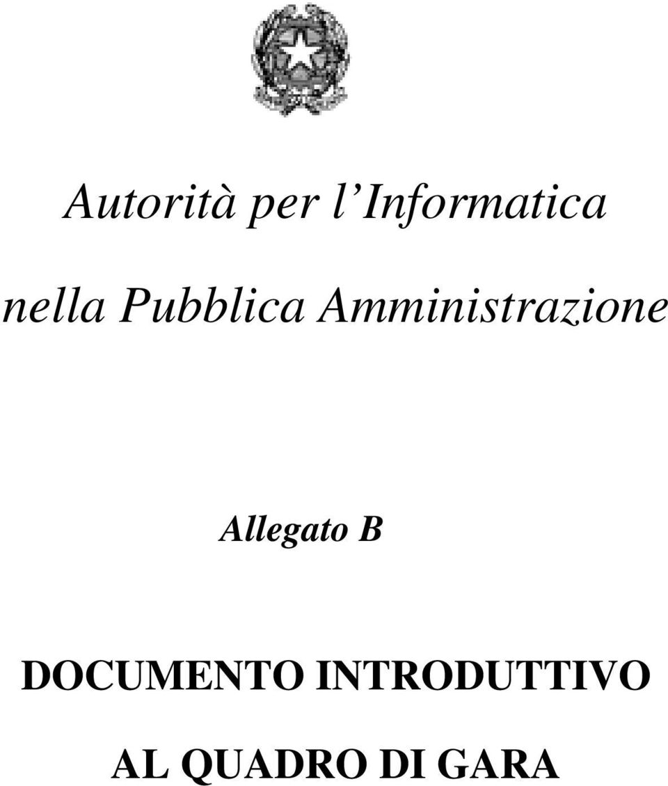 Amministrazione Allegato B