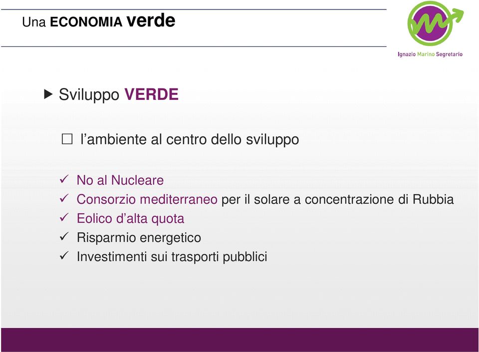 il solare a concentrazione di Rubbia Eolico d alta quota