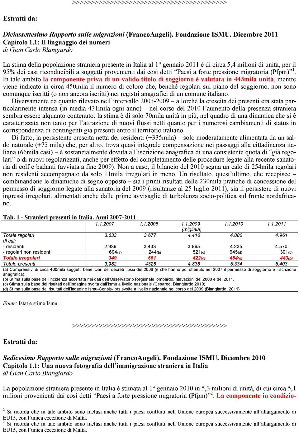 così detti Paesi a forte pressione migratoria (Pfpm) 1.