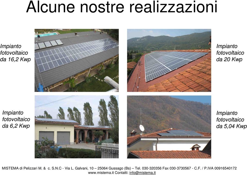 fotovoltico d 20 Kwp Impinto