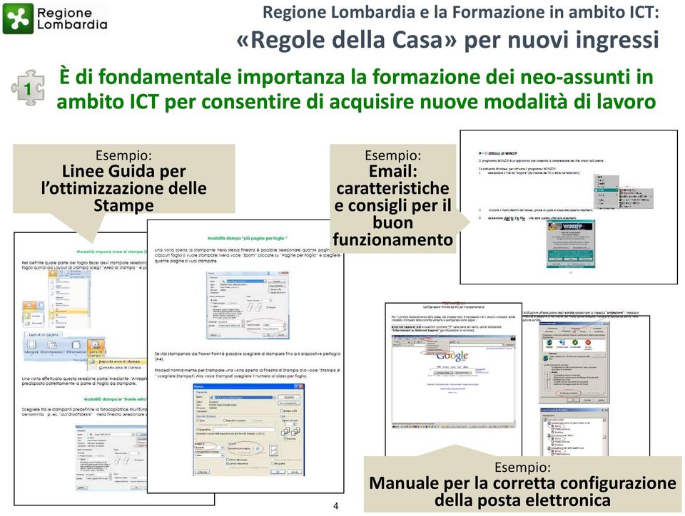 nuove modalità di lavoro Linee Guida per l ottimizzazione delle Stampe Email: caratteristiche e