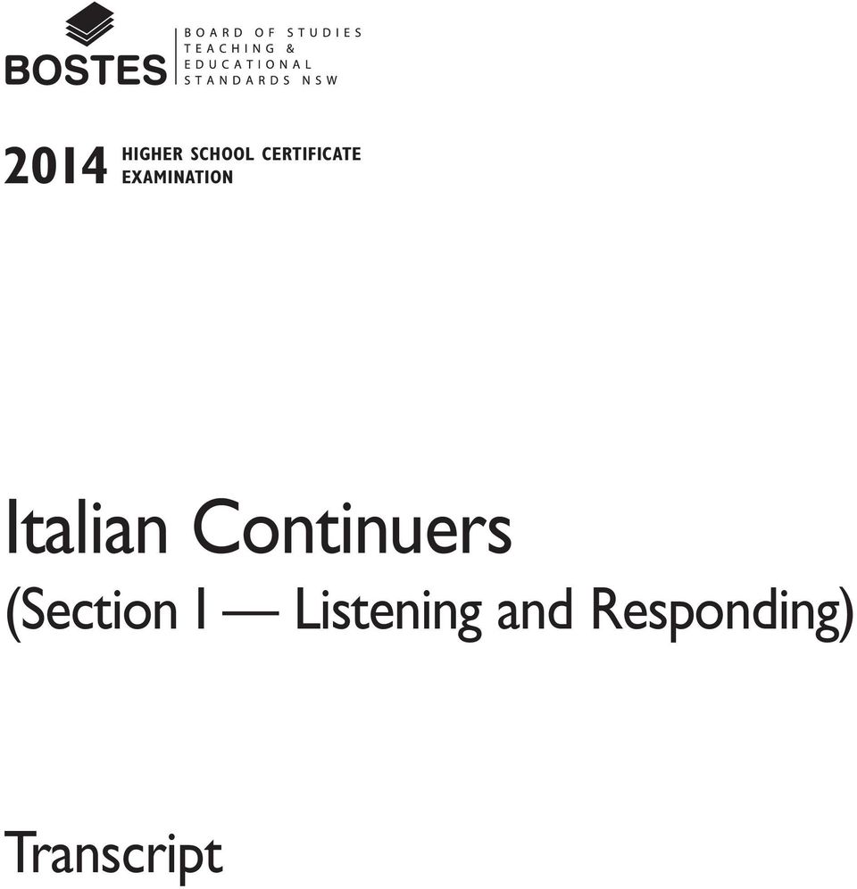 Italian Continuers (Section