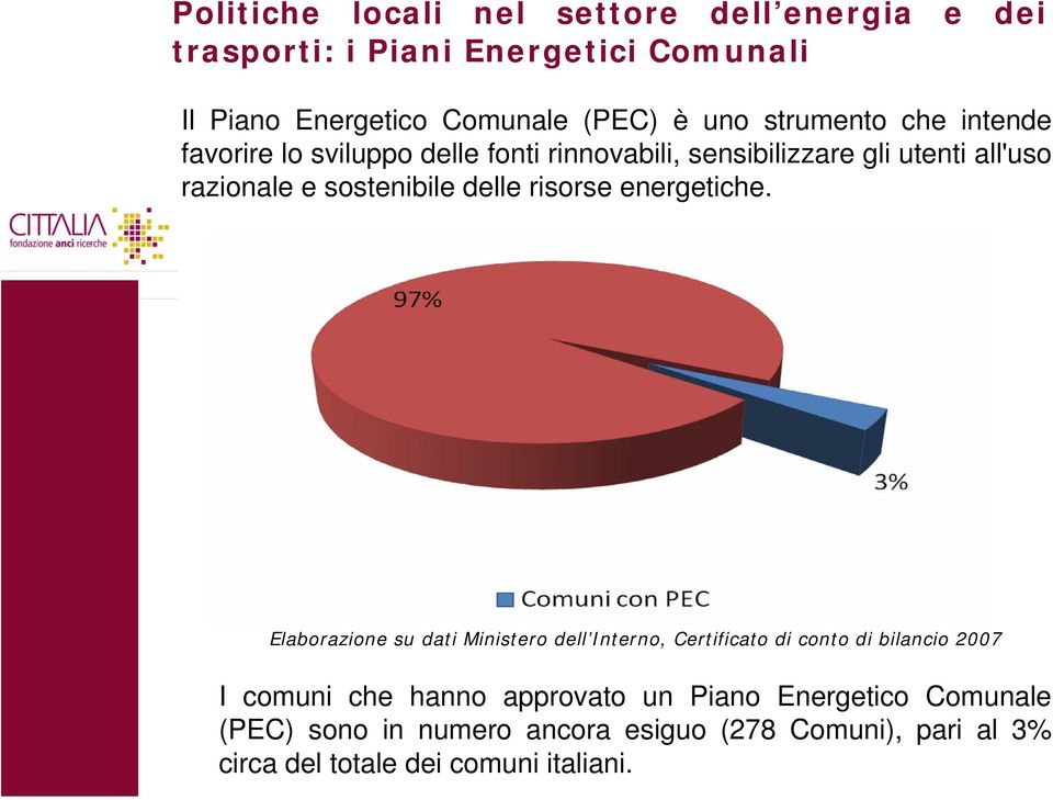 delle risorse energetiche.