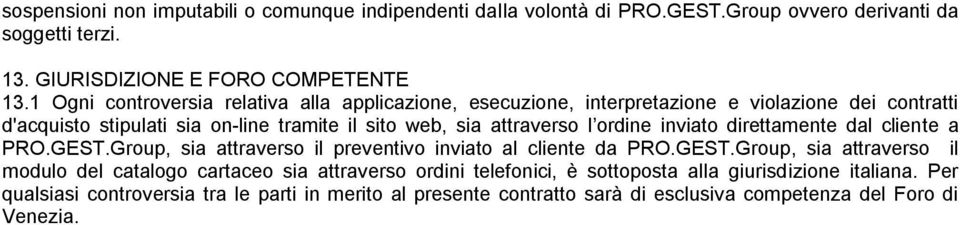 ordine inviato direttamente dal cliente a PRO.GEST.