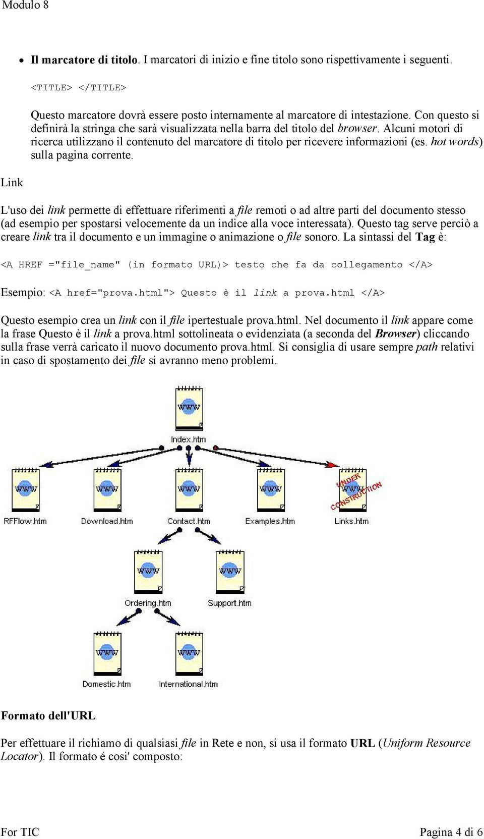 Alcuni motori di ricerca utilizzano il contenuto del marcatore di titolo per ricevere informazioni (es. hot words) sulla pagina corrente.