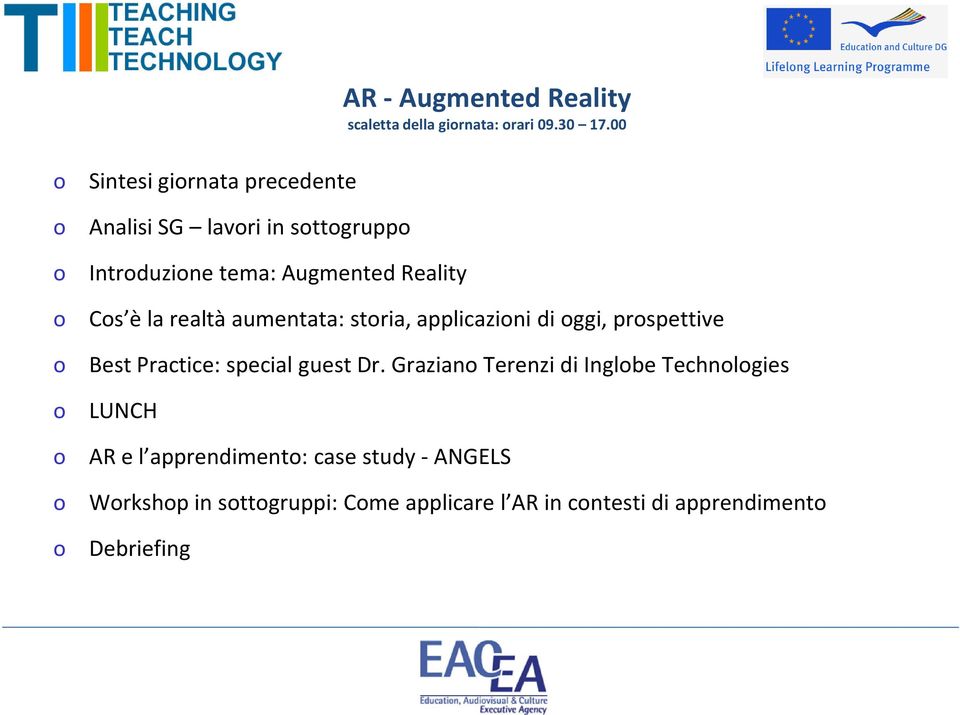 00 o Cos è la realtà aumentata: storia, applicazioni di oggi, prospettive o Best Practice: special guest Dr.