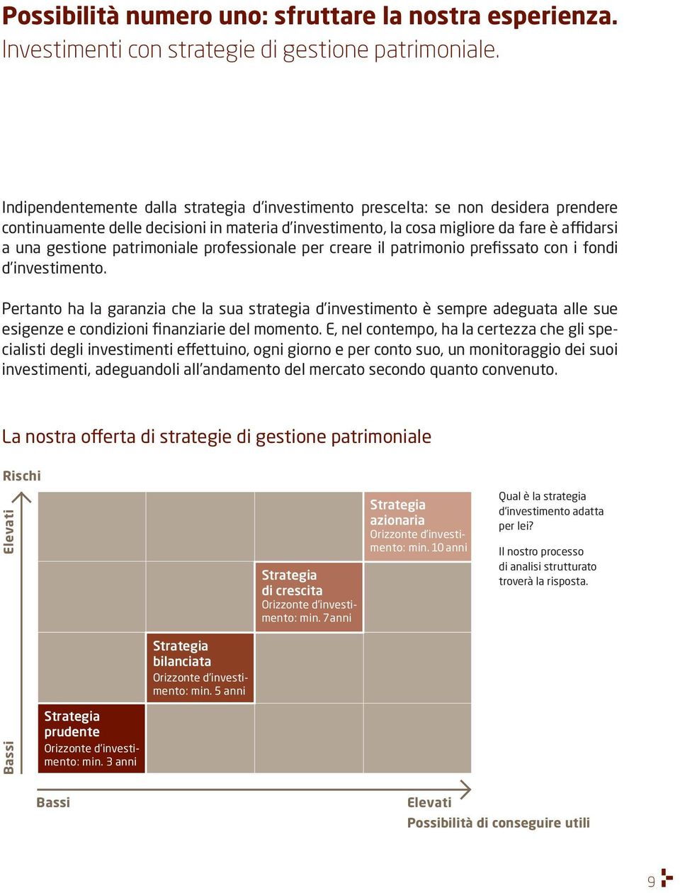 patrimoniale professionale per creare il patrimonio prefissato con i fondi d investimento.