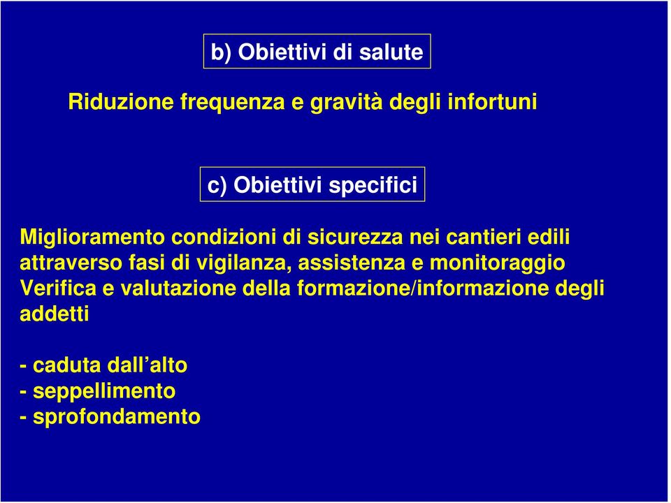 attraverso fasi di vigilanza, assistenza e monitoraggio Verifica e valutazione