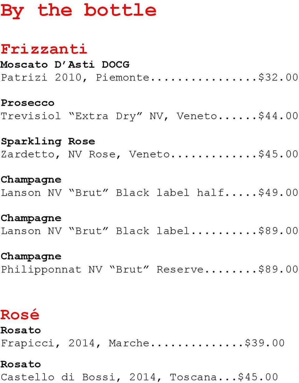00 Champagne Lanson NV Brut Black label half...$49.00 Champagne Lanson NV Brut Black label...$89.