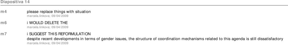 linkova; 09/04/2009 i SUGGEST THIS REFORMULATION despite recent developments in