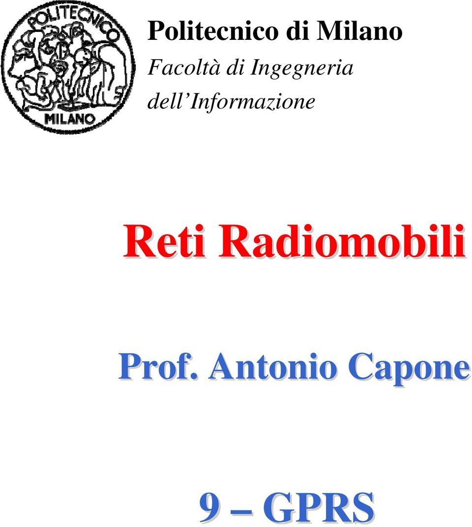 Informazione Reti