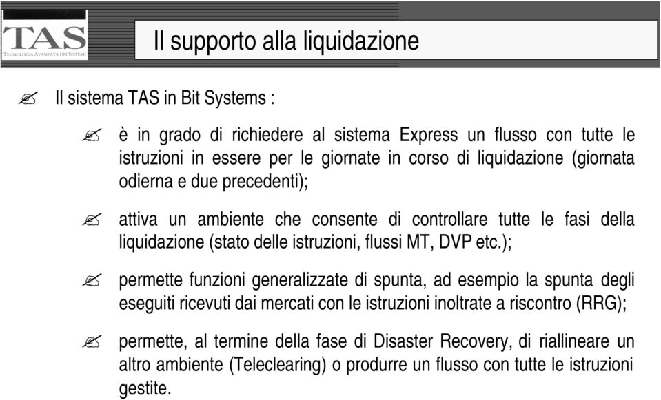 istruzioni, flussi MT, DVP etc.