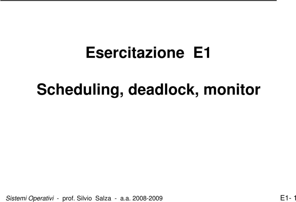 monitor Sistemi Operativi