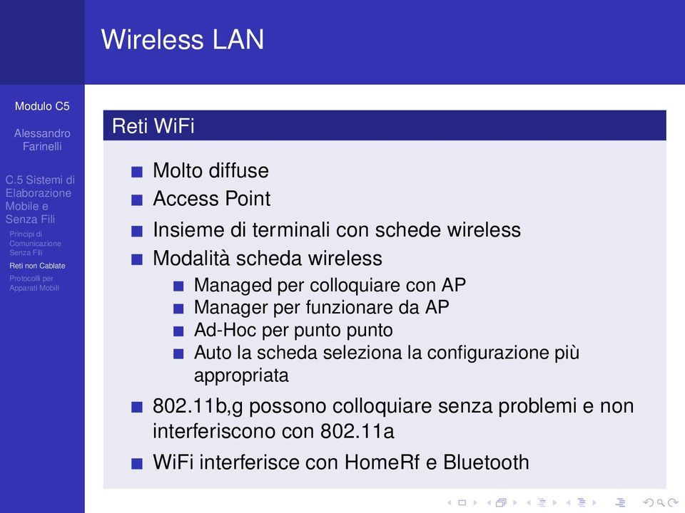 per punto punto Auto la scheda seleziona la configurazione più appropriata 802.