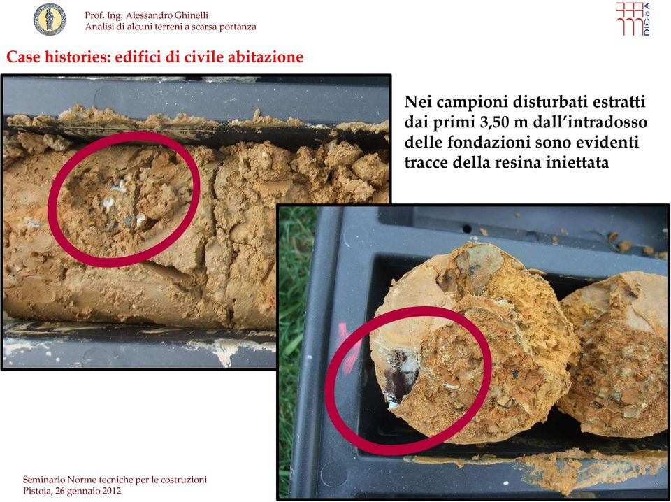 dai primi 3,50 m dall intradosso delle