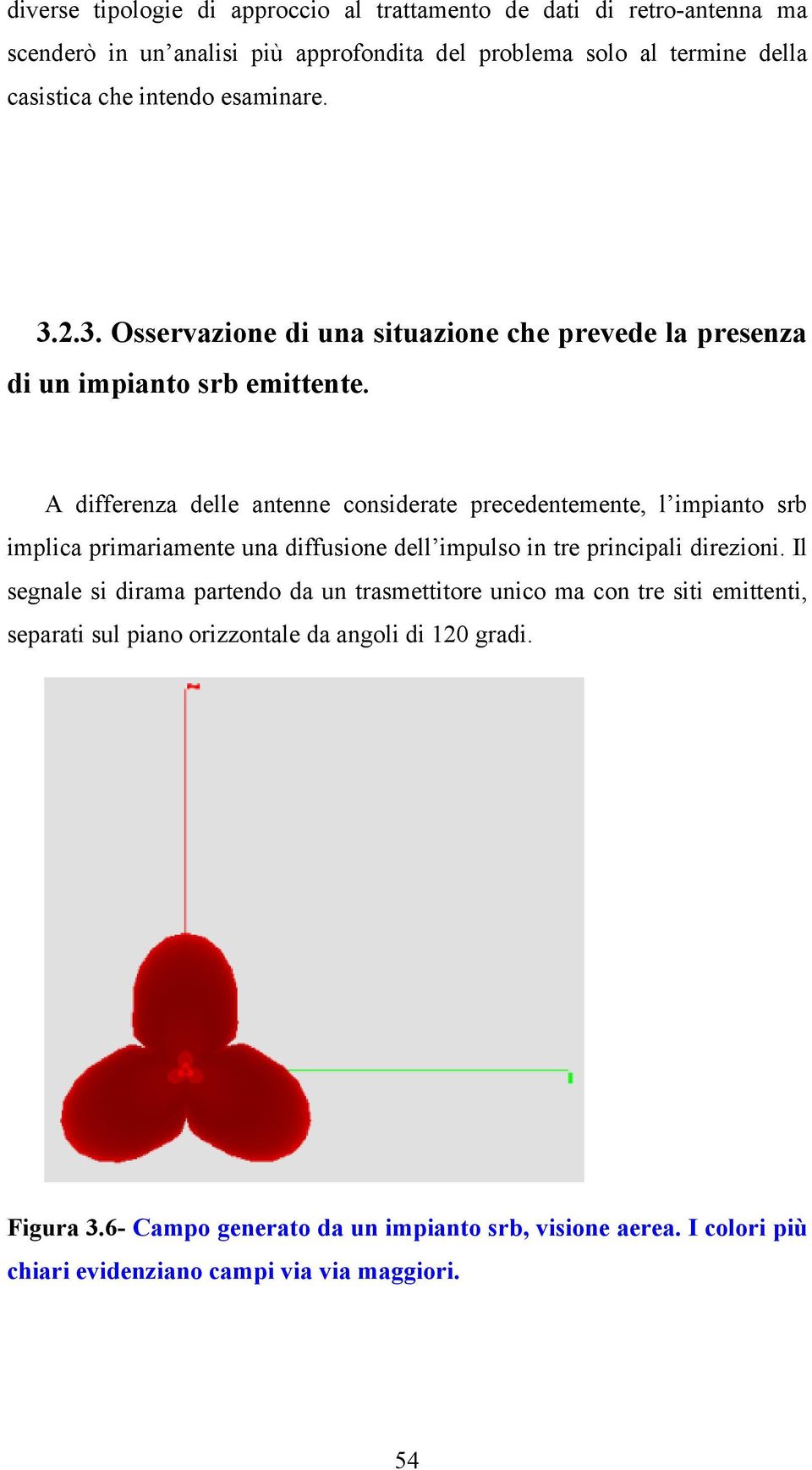 A differenza delle antenne considerate precedentemente, l impianto srb implica primariamente una diffusione dell impulso in tre principali direzioni.