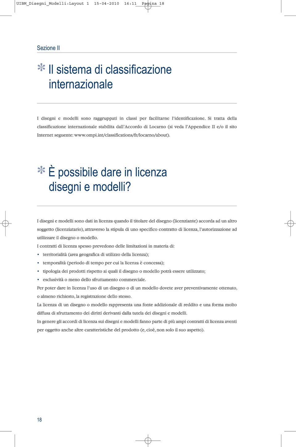 classificazione internazionale È