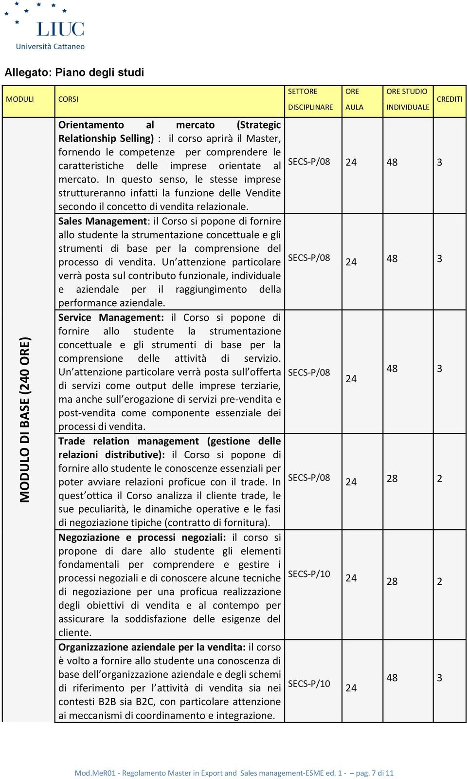 Sales Management: il Corso si popone di fornire allo studente la strumentazione concettuale e gli strumenti di base per la comprensione del processo di vendita.