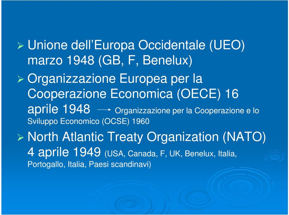 Cooperazione e lo Sviluppo Economico (OCSE) 1960 North Atlantic Treaty Organization