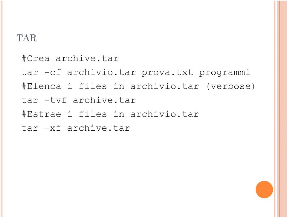 txt programmi #Elenca i files in archivio.