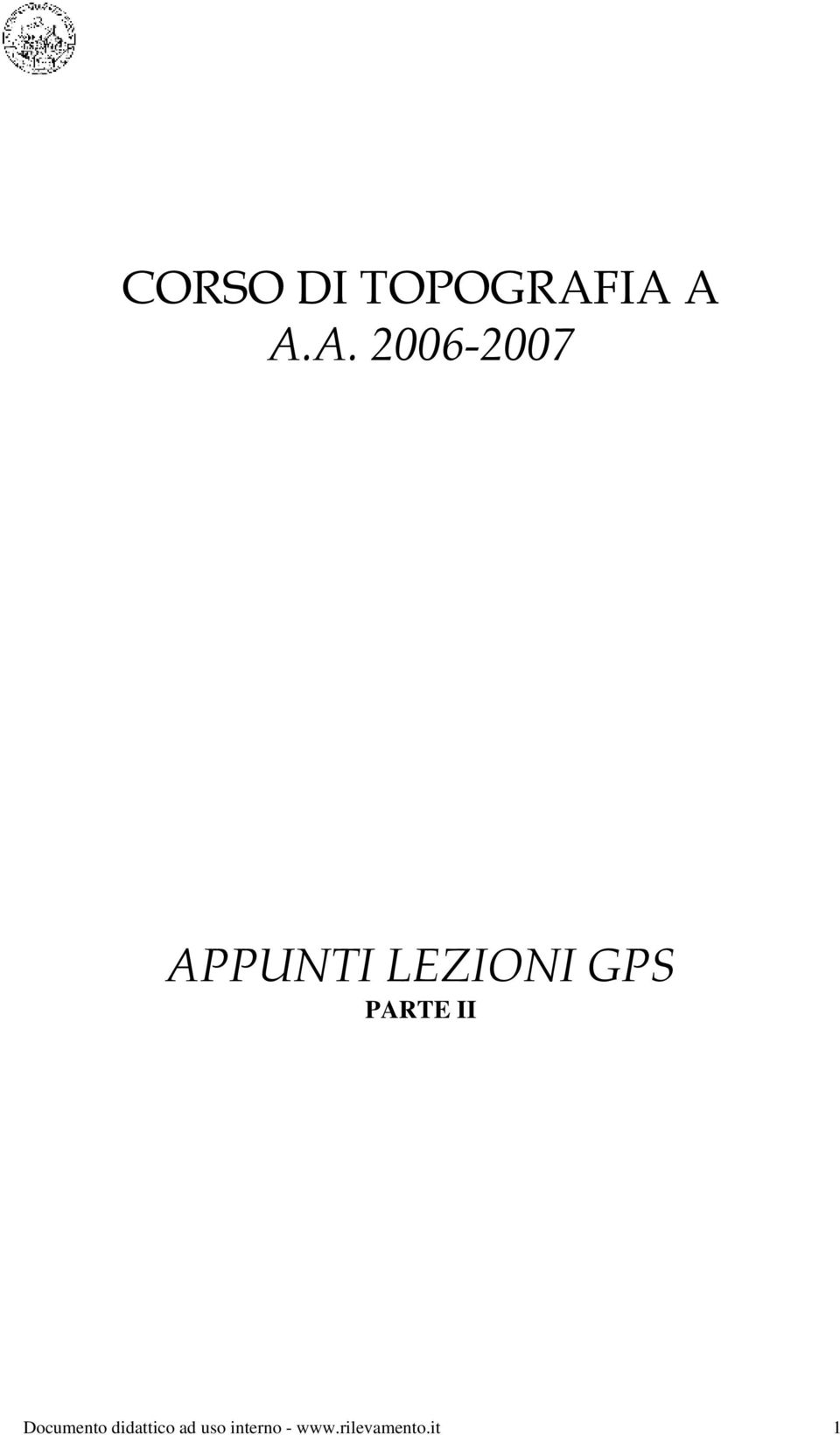 GPS PARTE II Documento