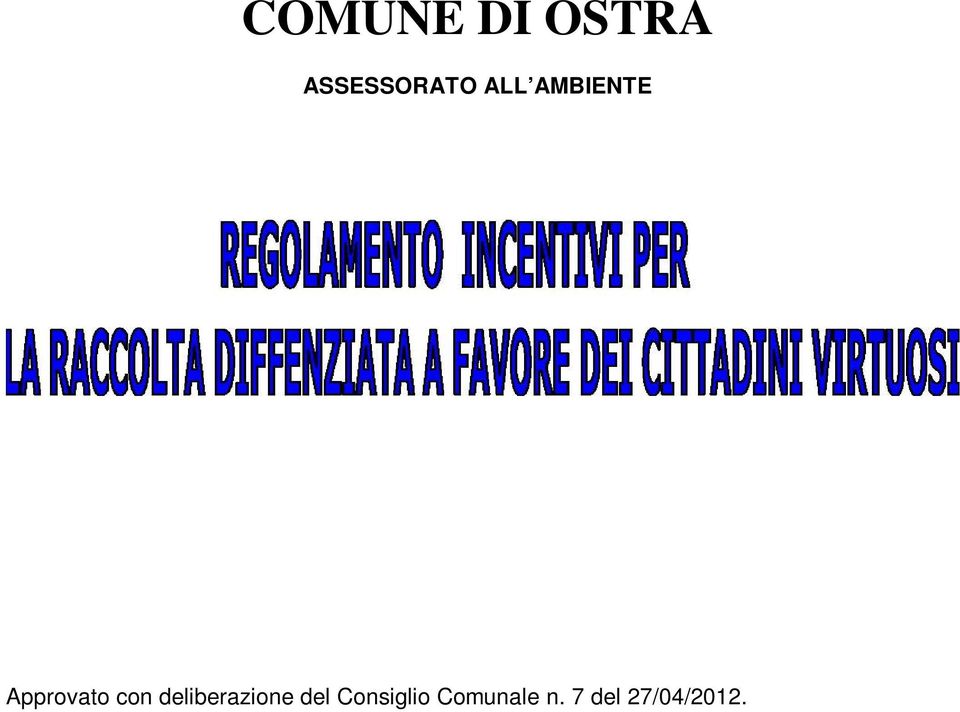 deliberazione del Consiglio