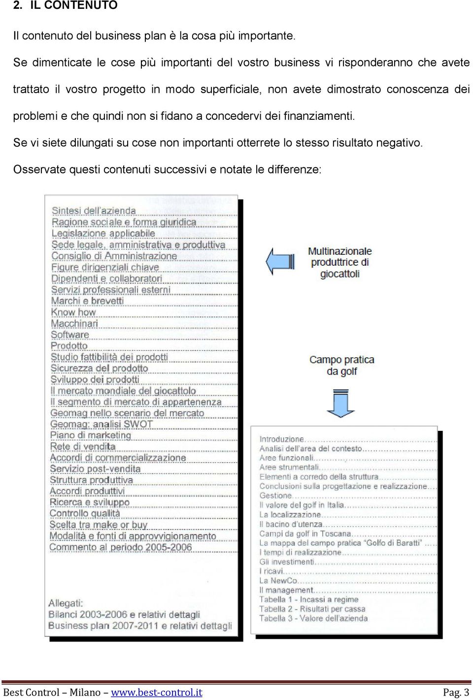 superficiale, non avete dimostrato conoscenza dei problemi e che quindi non si fidano a concedervi dei finanziamenti.