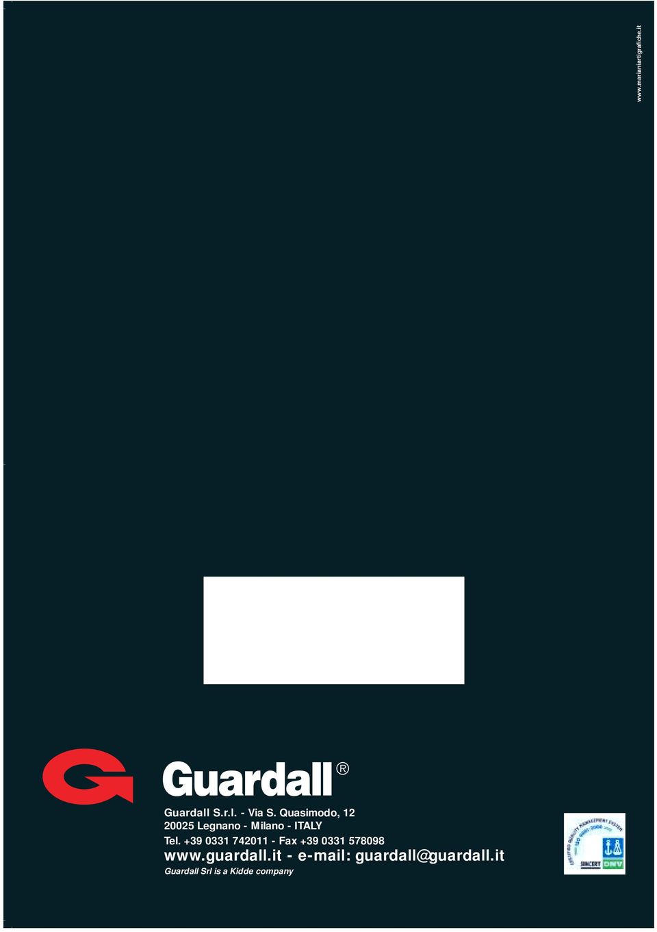 +39 0331 742011 - Fax +39 0331 578098 www.guardall.