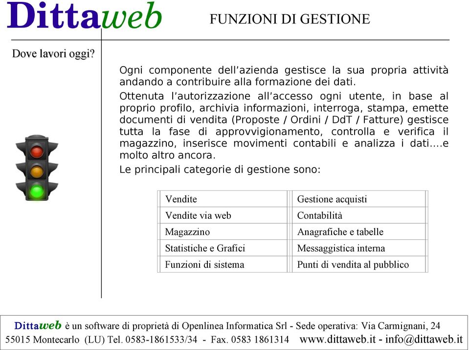 DdT / Fatture) gestisce tutta la fase di approvvigionamento, controlla e verifica il magazzino, inserisce movimenti contabili e analizza i dati.e molto altro ancora.