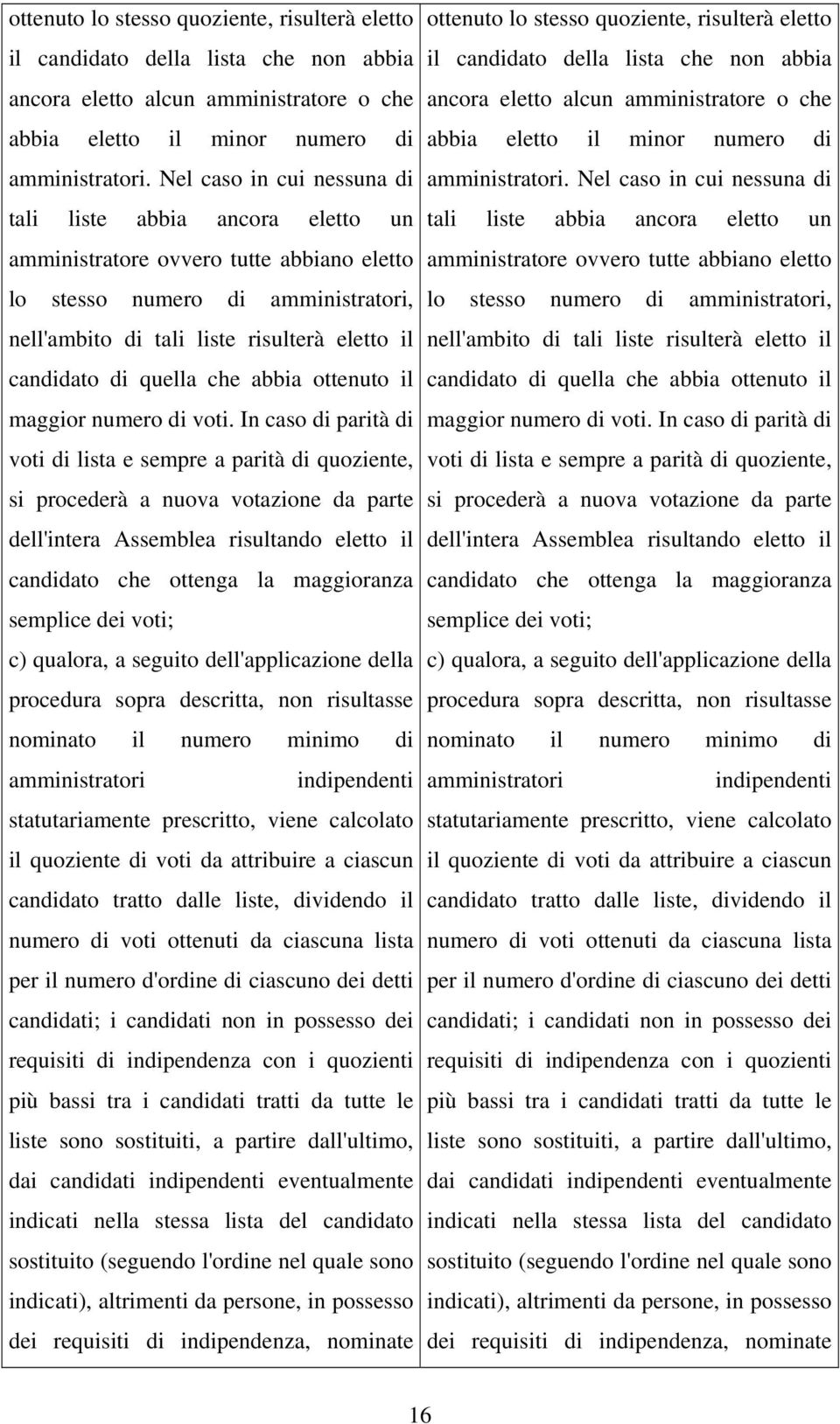 quella che abbia ottenuto il maggior numero di voti.