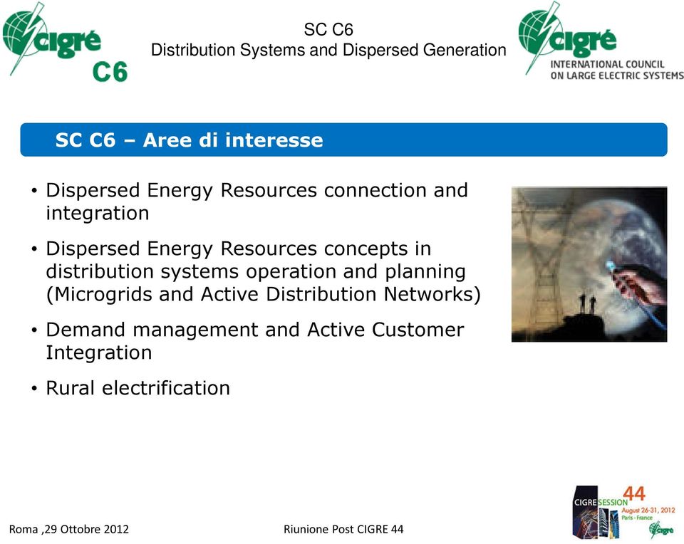 systems operation and planning (Microgrids and Active Distribution