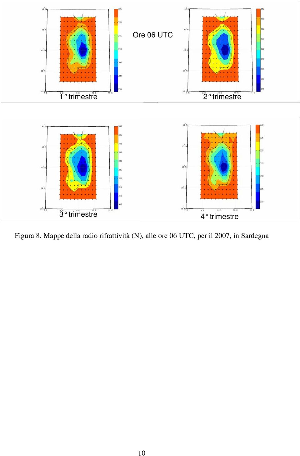 Mappe della radio rifrattività (N),
