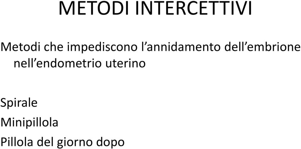 embrione nell endometrio uterino